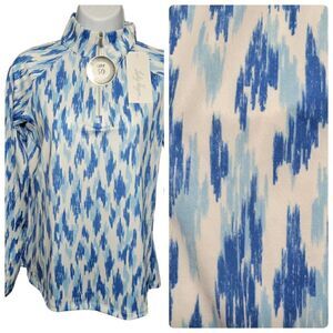 Lady Hagen Golf Pullover 1/4 Zip Long Sleeve Shirt Women Size XS UPF 50 Blue NEW